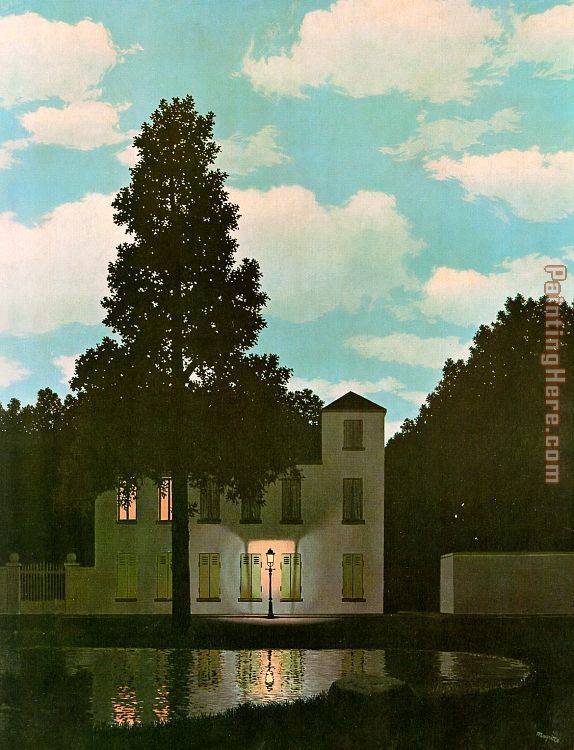 The Empire of Light painting - Rene Magritte The Empire of Light art painting